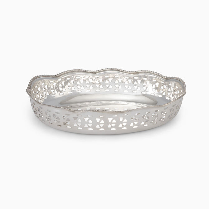 MEDIUM OVAL BOWL SILVER PLATED 