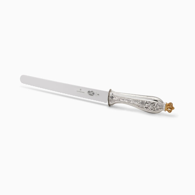 Genova Smooth Golden Challah Knife Serrated 