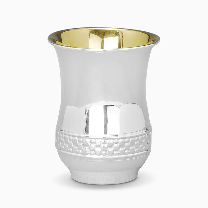 Diamond Rola Kiddush Cup Sterling Silver 