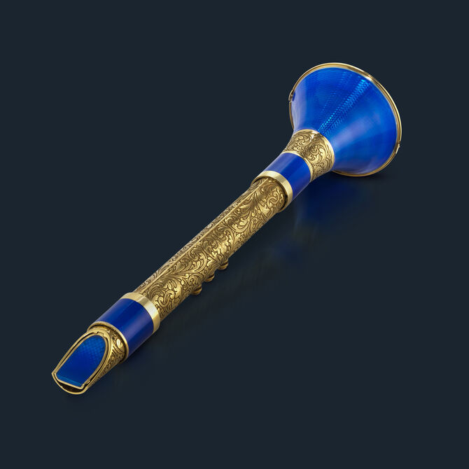 קלרינט המצוות זהב אמאייל כחול 