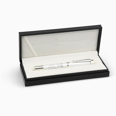 WHITE JERUSALEM PEN PLATED _2