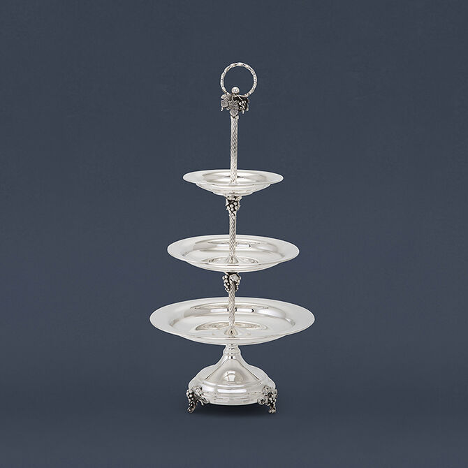 Eshkol Anavim Candy Dish Large Sterling Silver 