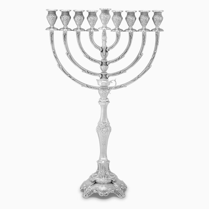 חנוכיה גונה קטנה קלה זרוע עלים