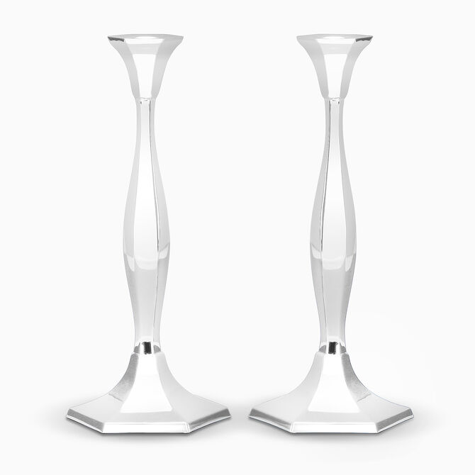 Goldwasser Candlesticks Smooth Sterling Silver 