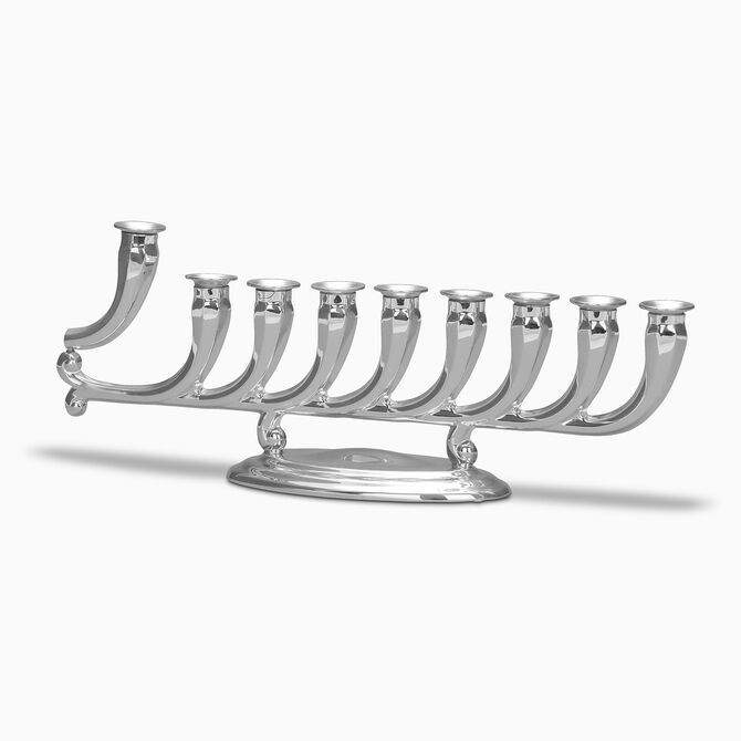 חנוכיה מרדינגר נמוכה קטנה לנרות שעווה