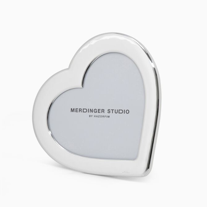 HEART SHAPE PHOTO FRAME PLATED 