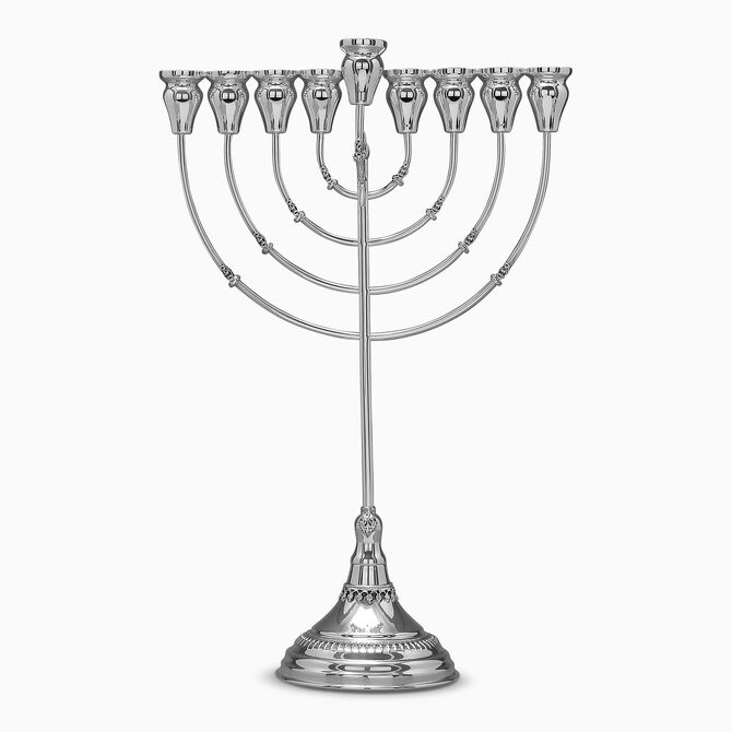 חנוכיה פיליגרין לכוסיות שמן קטנים